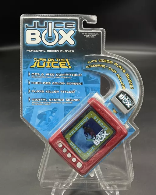 RARE JUICE BOX PERSONNAL MEDIA PLAYER VINTAGE SEALED!