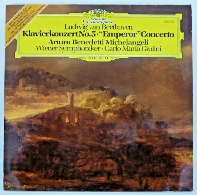 LP Vinyl Beethoven Arturo Benedetti Michelangeli Wiener Symphoniker