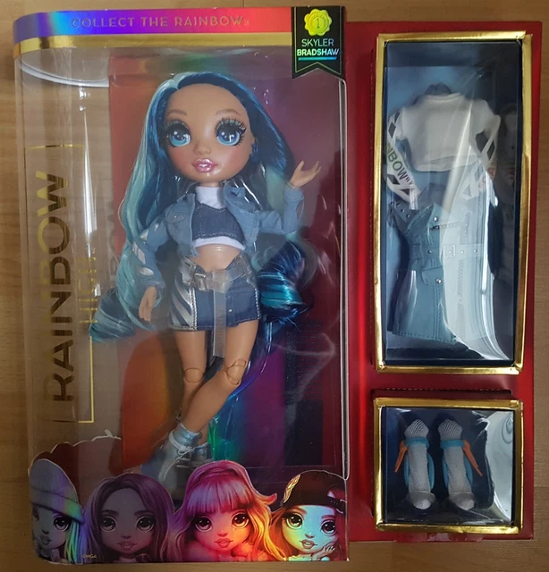 RAINBOW HIGH FASHION Doll Blue Skyler/ Skylar Bradshaw/ New & Boxed. £ ...