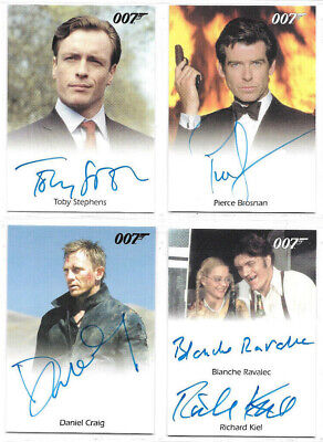 James Bond : Mission Logs Autograph & Relic Card Selection NM Rittenhouse NM