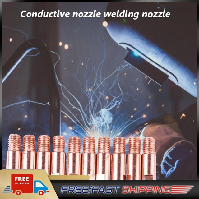 20 pz ugelli di saldatura torcia a gas MIG punta di contatto semi-automatica (1,2 mm)