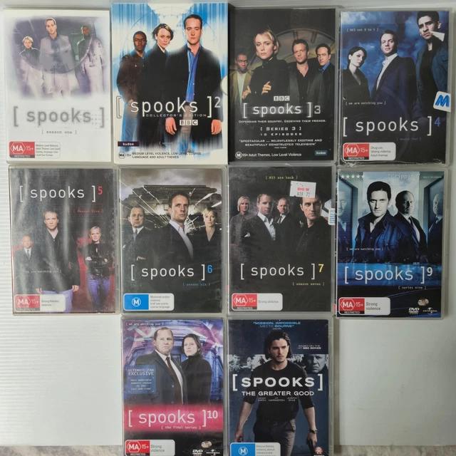 SPOOKS THE COMPLETE Series 1-10 (Except 8) DVD + Movie UK Region 4