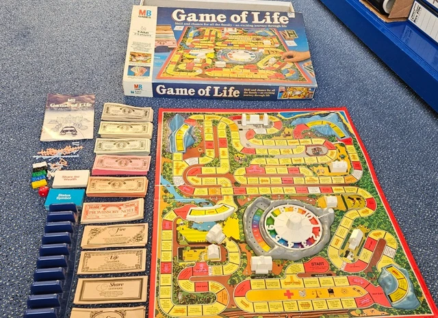VINTAGE GAME OF Life board game MB Games 1978 Good/VGC Incl accessories ...