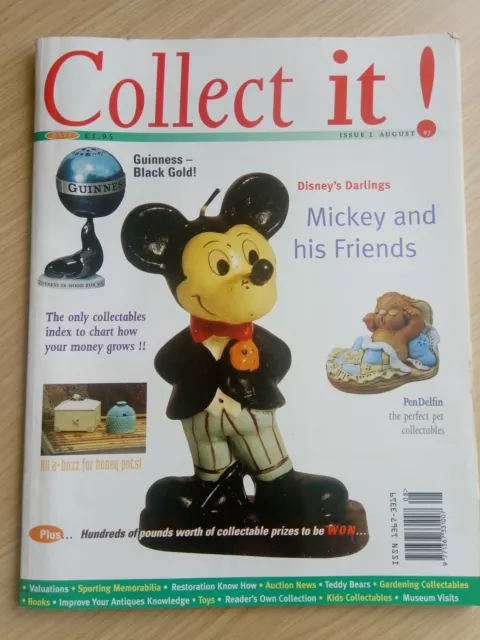 COLLECT IT! Mag Magazine Issue 2, August 1997 - Mickey Mouse, Pendelfin Guinness