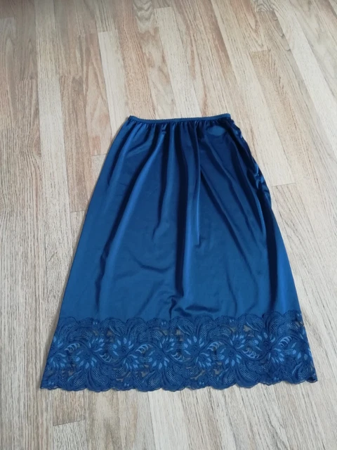 Vintage blu St Michael mezza slip taglia S