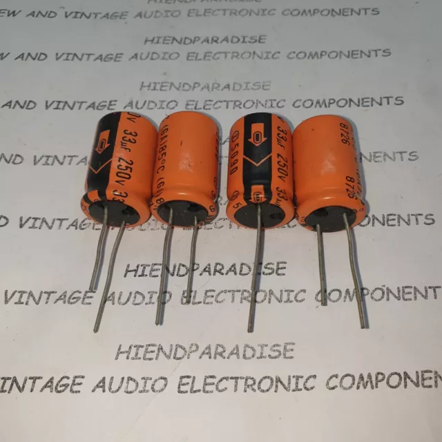 NOS SPRAGUE 509D 33uF 250V  HI END CAPS FOR AUDIO! 4pcs