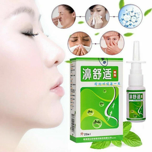 RHINITIS NASAL SPRAY Sinusitis Congestion Care Nose Itch Relief Sprayer