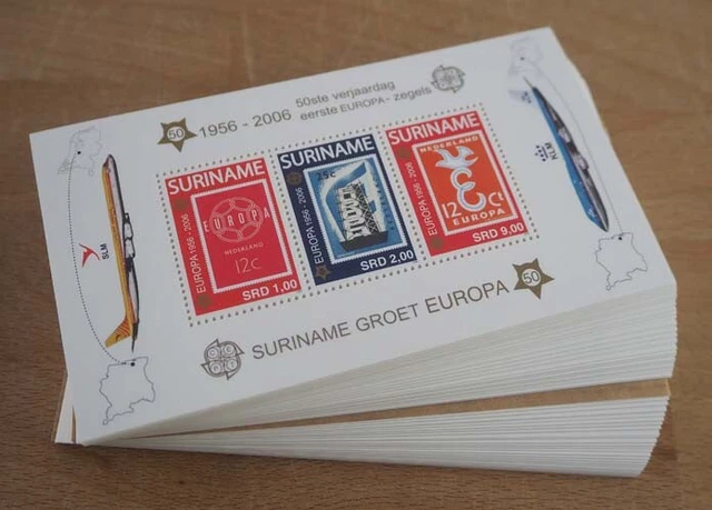 2006 Suriname; 200 Blocks Europa, Bl. 100, postfrisch/MNH, ME 2200,-