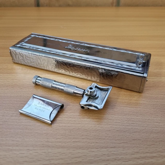 VINTAGE DARWIN DE Luxe Safety Razor English Patent No 397334 Sheffield ...
