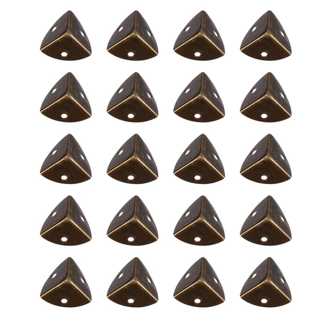 20 Pcs Iron Wooden Box Corner Dust Corners Stairs Bumper Protector