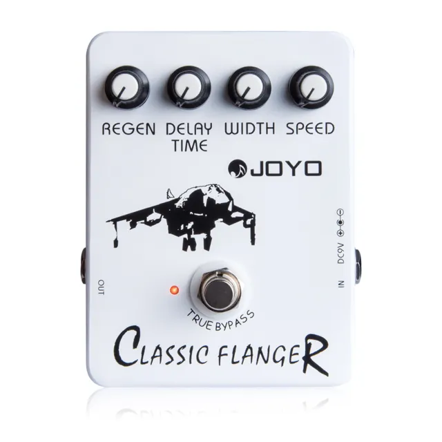 JOYO Flanger Guitar Pedal Analog Classic Metallic Sounds with Delay Time Pedal