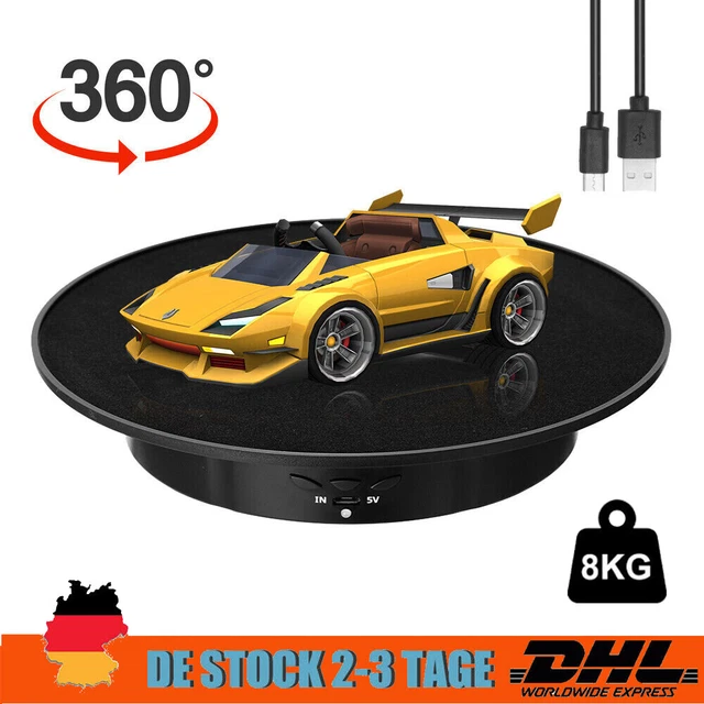 Elektrischer Drehteller 360° Gold - Automatische Drehplattform Für Schmuck & Fotos