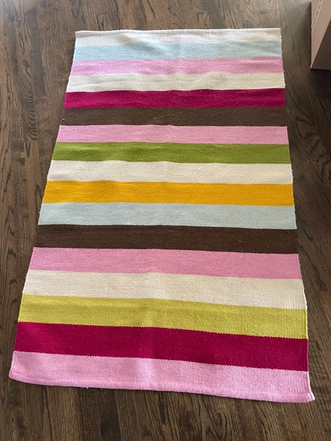 Pottery Barn Teen Rug 3x5 multi color