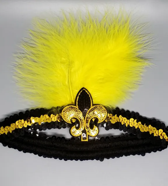 NEW ORLEANS SAINTS Women's Fleur De Lis Sequin Headband $12.99 - PicClick