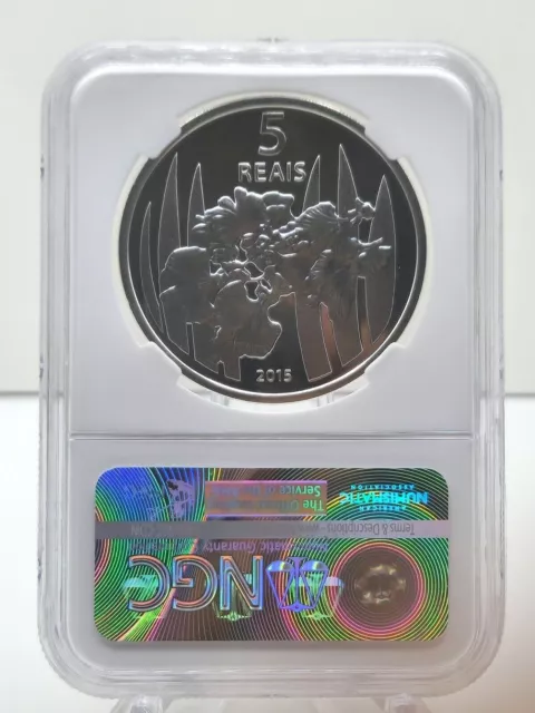 2015 Brazil 27g .925 Silver Proof 5R Rowing NGC PF 69 Series III Rio Olympic 2