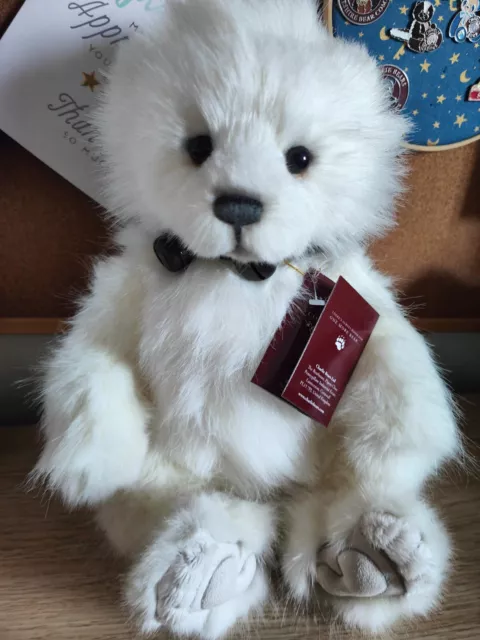 CHARLIE BEARS - DARIA White Polar Bear Cub New With Tags 38cm