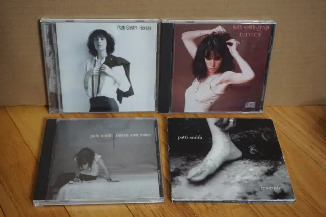 Lot of 4 Patti Smith CDs Horses Easter Peace And Noise Trampin'