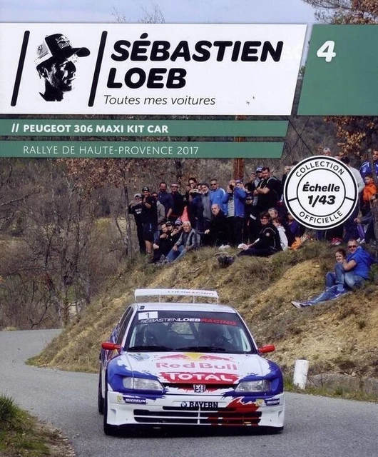 🏎️ Miniature 1:43 Altaya – Peugeot 306 Maxi Rallye De Haute-Provence 2017 (Loeb)
