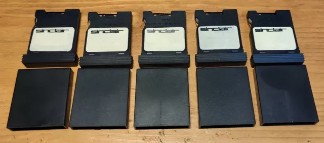 5 Sinclair ZX / QL refelted Microdrive cartridges with new labels