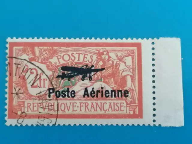 France Timbre Poste Aérienne Yt N° 1 Oblitére 1927 Salon Signé Brun Mnh Pa N° 1
