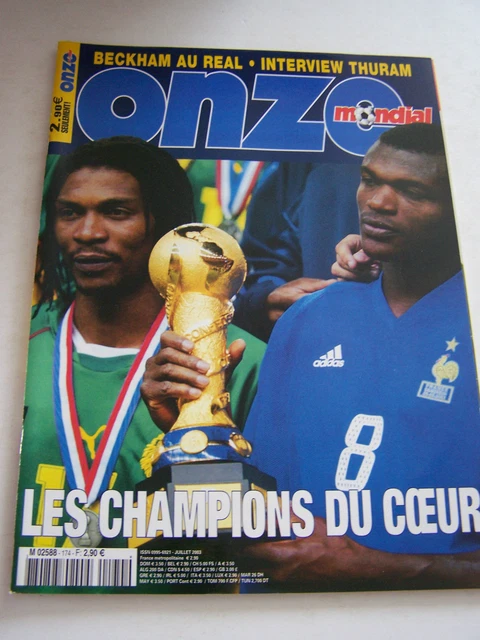 Magazine Onze Mondial N°148 - 2001 - Football - Avec Fiches Et Posters