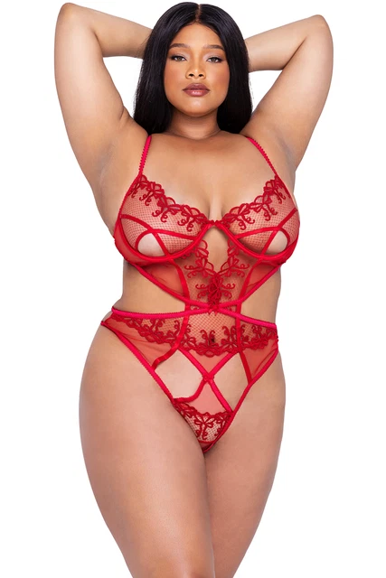 Roma Rouge Bow Teddy Adult Women Lingerie Li640