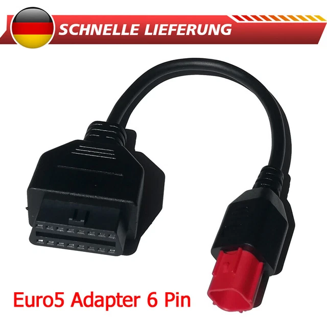Adattatore Euro5 6Pin Moto Bike Diagnostica KTM Moto Guzzi Piaggio - Foto 9