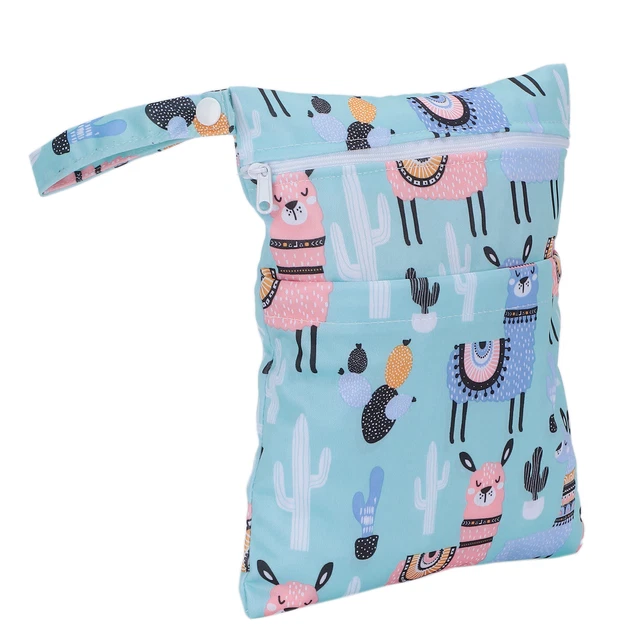 ()Cloth Diaper Bag Washable Reusable Wet Dry Diaper Bag For Outdoor