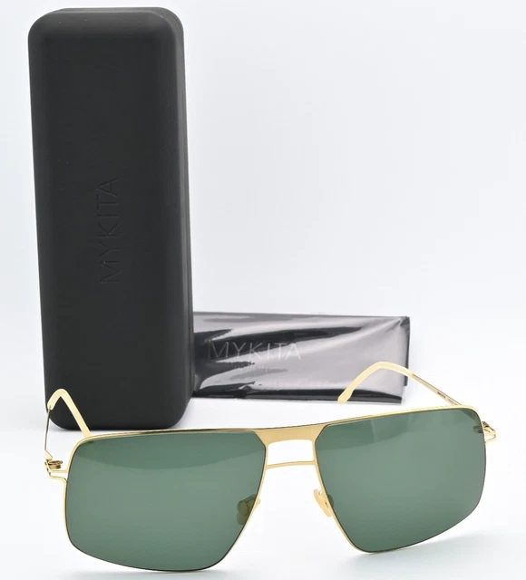 Lunettes De Soleil MYKITA Berlin Troy - Taille 58-15 140, Argent Brillant, Verres Bruns