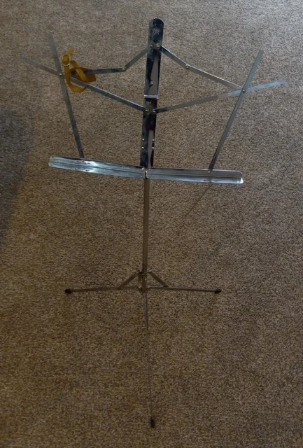 Vintage Hamilton Music Stand 600N Metal Foldable Portable 40" Tall