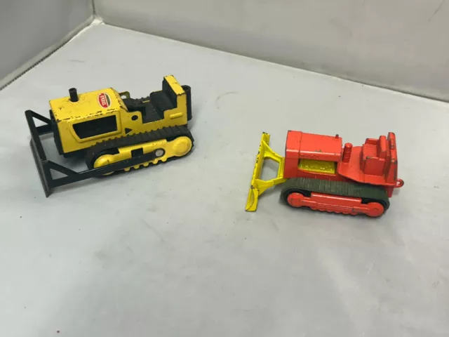 Matchbox Case Traktor King Grösse Bulldozer & Tonka Bulldozer Seltene Artikel