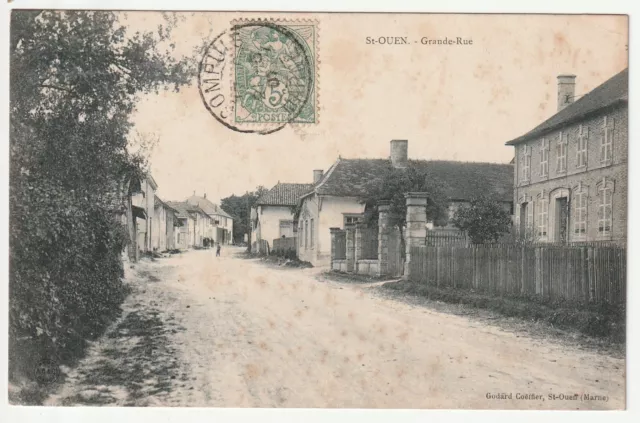 SAINT OUEN DOMPROT - Marne - CPA 51 - la grande Rue -