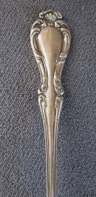 Beautiful R. Wallace Silver 9" Solid Casserole Spoon "Joan" Pattern ca. 1896 2