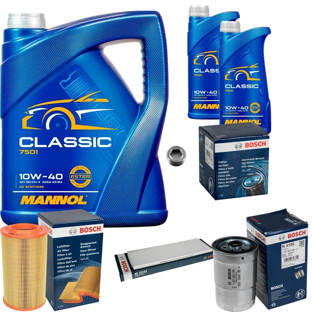 Inspektionspaket Wartungspaket Filterset mit 5 L Motoröl Classic Inspektionspaket Wartungspaket Filterset mit 5 L Motoröl Classic