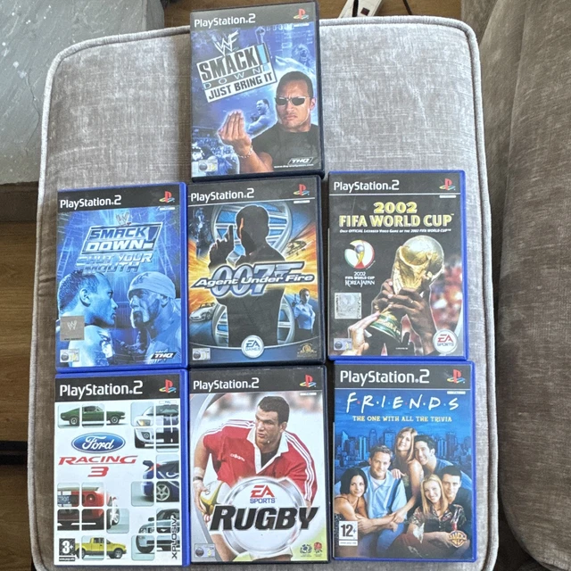 Smacking Comper SONY PLAYSTATION2 PS2 Bundle Smack Down Friends Ford 007 All With ...