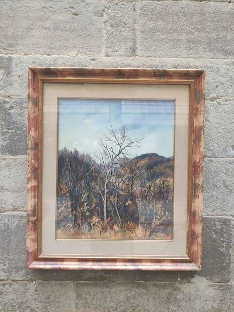 Quadro  Boscaglia  G. Botta 1973, ottime condizioni, cornice 82x70