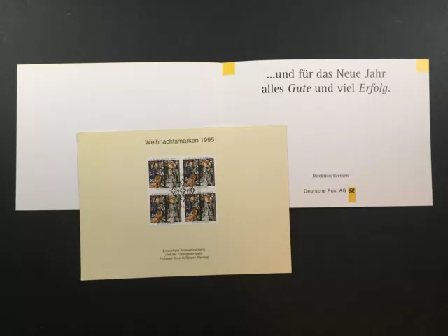 DEUTSCHE POST WEIHNACHTS-KARTE 1994 RARE!! DIREKTION BREMEN CHRISTMAS NOEL u1080