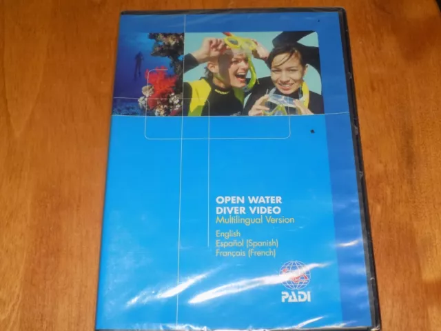 PADI OPEN WATER Training Materials Scuba Divers Diver Diving Dive DVD SET NEW