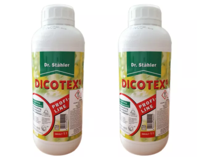 2x Dicotex 1Liter Unkrautvernichter Profiline Rasen Unkraut Ex Dr. Stähler