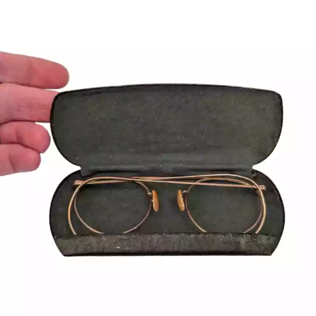 1 Pair of Antique 1/10-12k Gold Filled Ful-Vue Glasses Spectacles with Case