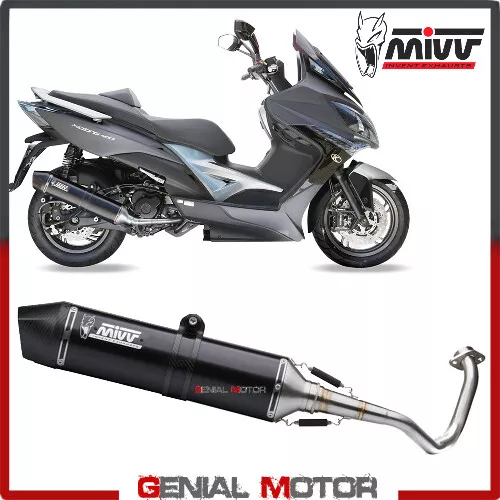 Pot Echappament Complet MIVV Stronger Inox Noir  KYMCO XCITING 400I 2013 2016