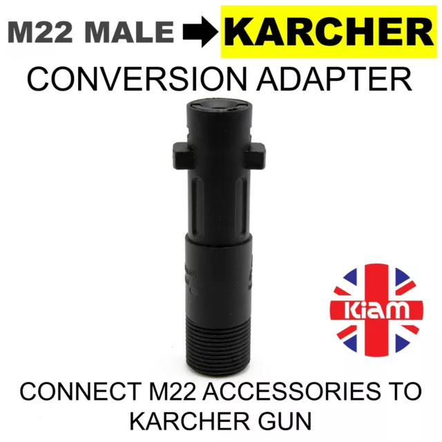 M22 Male Screw Thread To Karcher K-Series Conversion Adaptor Coupling Connector