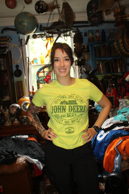 Small John Deere T-Shirt Tractors and Plows