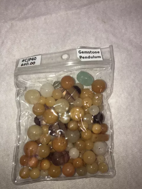 Pendulum Gemstones And Cut Glass Beads For Jewelry Making