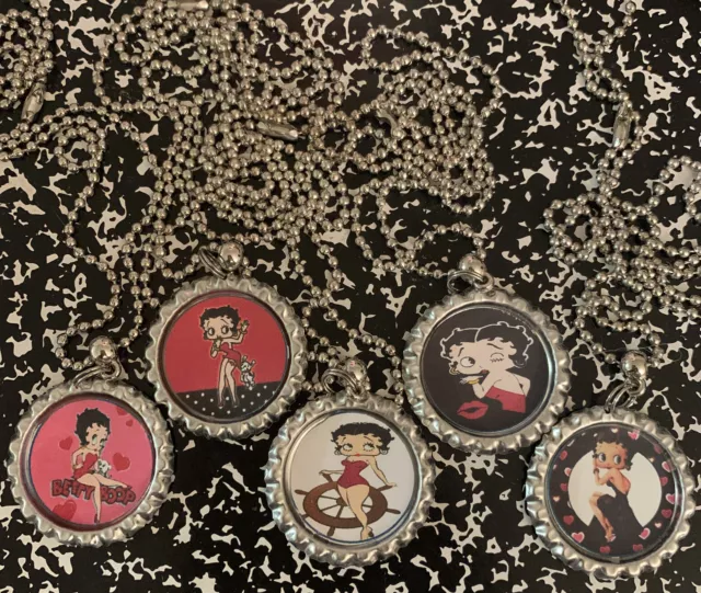 Betty Boop Necklace Set