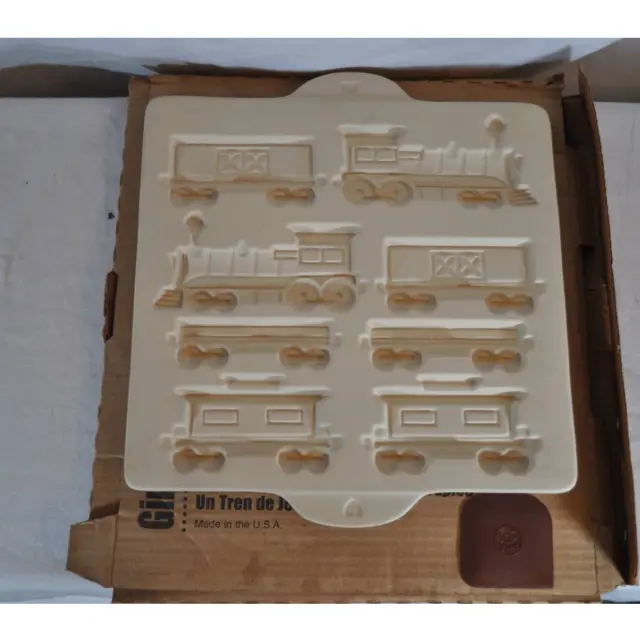Pampered Chef Town Train Gingerbread Cookie Sheet 1998