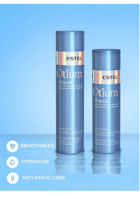 ESTEL OTIUM AQUA Set (Shampoo & Conditioner) für intensive Befeuchtung ...
