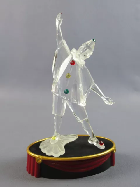 Pierrot Swarovski Statue Cristal Édition Limité Scs Masquerade Vintage 1999