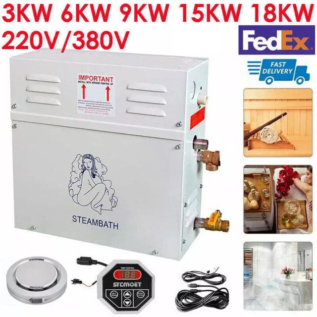 220V 380V 3KW 6KW 9KW 18KW Bathroom Sauna Machine Steamer Generator for Shower