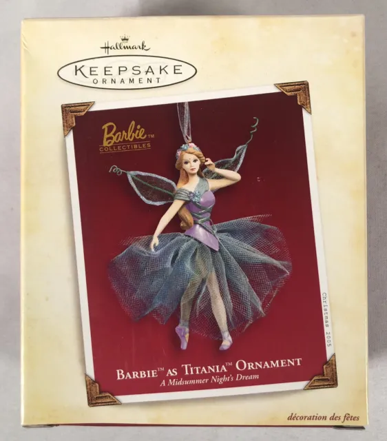 2004 Hallmark Keepsake Ornament Barbie as Titania A Midsummer Nights Dream